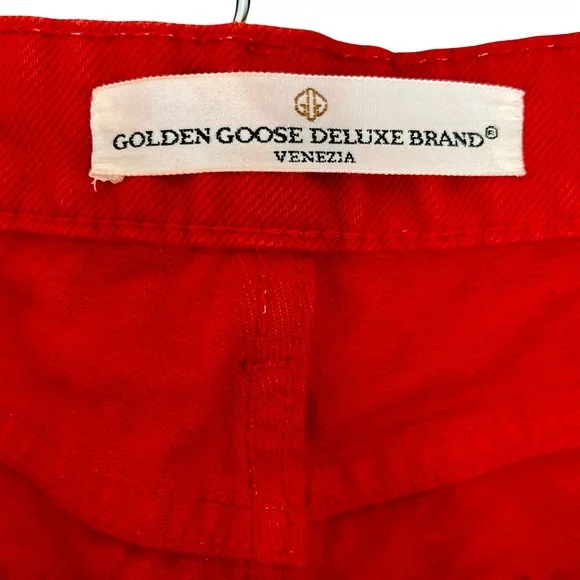Golden Goose Red Mid-Rise Jeans - Picture 6 of 16